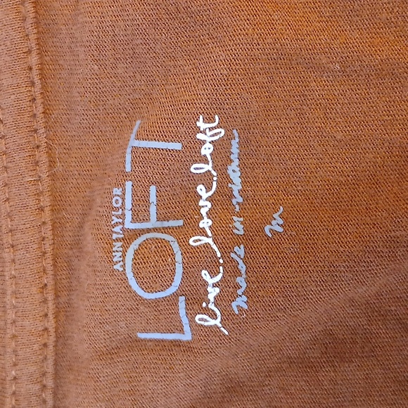 5/$25🍁 LOFT Women's Rust Long Sleeve Top Sz Medium🍁 - Picture 5 of 6